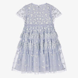 Needle & Thread-Платье из мягкого голубого кружева для девочек | Childrensalon Outlet