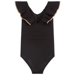 Nessi Byrd-Черно-золотистый купальник (UV50) | Childrensalon Outlet