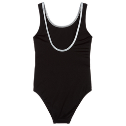 Nessi Byrd-Black & Silver Swimsuit (UV50) | Childrensalon Outlet
