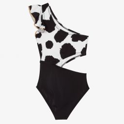 Nessi Byrd-Черно-белый купальник (UV50) | Childrensalon Outlet