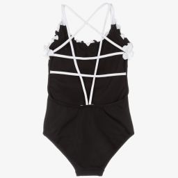 Nessi Byrd-Girls Black Swimsuit (UV50) | Childrensalon Outlet