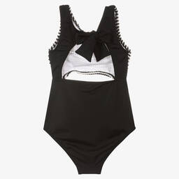 Nessi Byrd-Girls Black Swimsuit (UV50) | Childrensalon Outlet