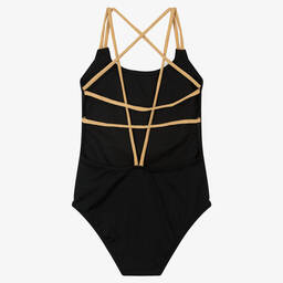 Nessi Byrd-Girls Black Swimsuit (UV50) | Childrensalon Outlet