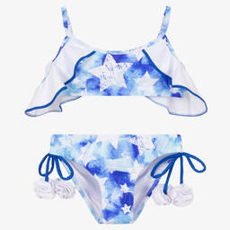 Nessi Byrd-Girls Blue Star Bikini (UV50) | Childrensalon Outlet