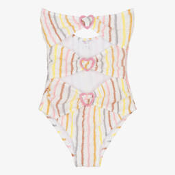 Nessi Byrd-بدلة سباحة ملونة للبنات بحماية UV50 | Childrensalon Outlet