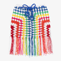 Nessi Byrd-Girls Colourful Crochet Beach Skirt | Childrensalon Outlet