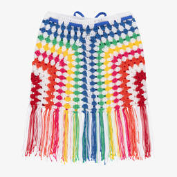 Nessi Byrd-Girls Colourful Crochet Beach Skirt | Childrensalon Outlet