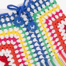 Nessi Byrd-Girls Colourful Crochet Beach Skirt | Childrensalon Outlet