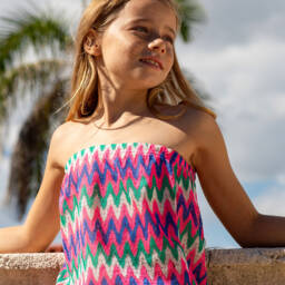 Nessi Byrd-Girls Crochet Lace Beach Jumpsuit | Childrensalon Outlet