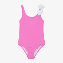 Nessi Byrd-Girls Floral Pink Swimsuit UV50 | Childrensalon Outlet