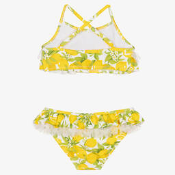 Nessi Byrd-Girls Lemon Ruffle Bikini (UV50) | Childrensalon Outlet