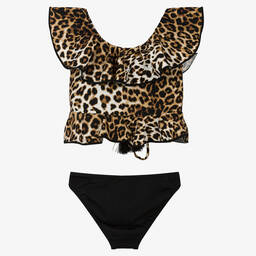 Nessi Byrd-Girls Leopard Tankini (UV50) | Childrensalon Outlet