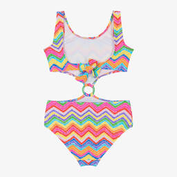 Nessi Byrd-مايّو بطبعة ملونة للبنات (UV50) | Childrensalon Outlet