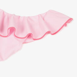 Nessi Byrd-Girls Pink One-Shoulder Swimsuit (UV50) | Childrensalon Outlet