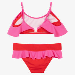 Nessi Byrd-Girls Red & Pink Bikini (UV50) | Childrensalon Outlet