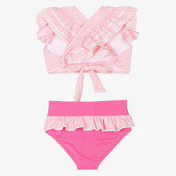 Nessi Byrd-Girls Rosy Ruffle Swim Set UV50 | Childrensalon Outlet