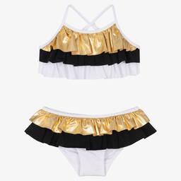 Nessi Byrd-Girls Ruffle Bikini (UV50) | Childrensalon Outlet