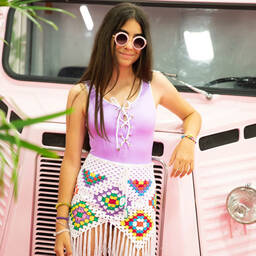 Nessi Byrd-Girls White Crochet Fringed Skirt | Childrensalon Outlet