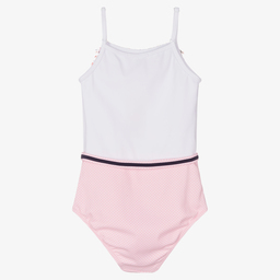 Nessi Byrd-Pink & White Swimsuit (UV50) | Childrensalon Outlet