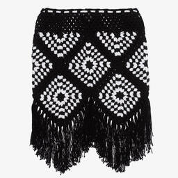 Nessi Byrd-Черная вязаная крючком пляжная юбка для подростков | Childrensalon Outlet