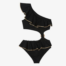 Nessi Byrd-مايّو لون أسود للمراهقات (UV50) | Childrensalon Outlet