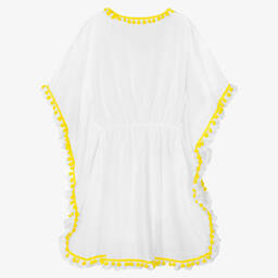 Nessi Byrd-Белый хлопковый кафтан | Childrensalon Outlet