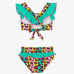 Nessi Byrd-مايو بيكيني تينز بناتي لون أخضر (UV50) | Childrensalon Outlet