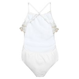 Nessi Byrd-Белый купальник для подростков (UV50) | Childrensalon Outlet