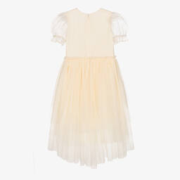 Nicki Macfarlane-Кремовое платье из тюля с сердцем | Childrensalon Outlet