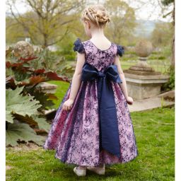 Nicki Macfarlane-Pink & Blue Lace Dress | Childrensalon Outlet