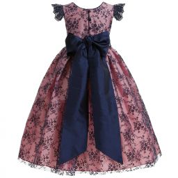 Nicki Macfarlane-Pink & Blue Lace Dress | Childrensalon Outlet