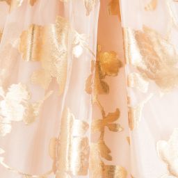 Nicki Macfarlane-Rose Gold Silk Sash Dress  | Childrensalon Outlet