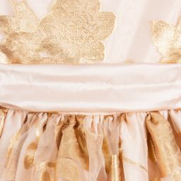Nicki Macfarlane-Rose Gold Silk Sash Dress  | Childrensalon Outlet