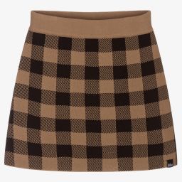 NIK&NIK-Черно-коричневая трикотажная юбка | Childrensalon Outlet