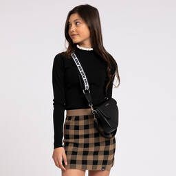 NIK&NIK-Черно-коричневая трикотажная юбка | Childrensalon Outlet