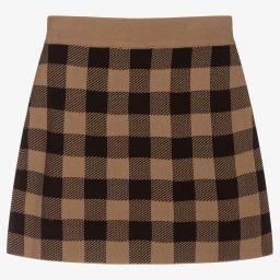 NIK&NIK-Черно-коричневая трикотажная юбка | Childrensalon Outlet