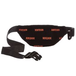 NIK&NIK-Black Corduroy Belt Bag (24cm) | Childrensalon Outlet