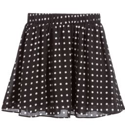 NIK&NIK-Black Crêpe Chiffon Skirt | Childrensalon Outlet