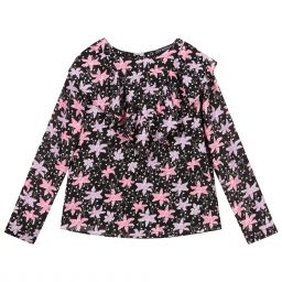 NIK&NIK-Black & Pink Floral Blouse | Childrensalon Outlet