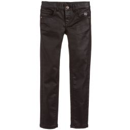NIK&NIK-Black Skinny Fit Coated Jeans | Childrensalon Outlet