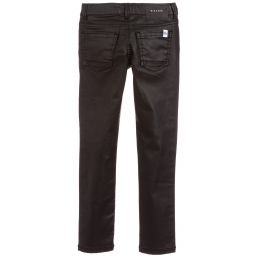 NIK&NIK-Black Skinny Fit Coated Jeans | Childrensalon Outlet