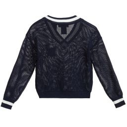 نك آند نك-كنزة مزيج فيسكوز شفّاف لون كحلي و عاجي للبنات | Childrensalon Outlet