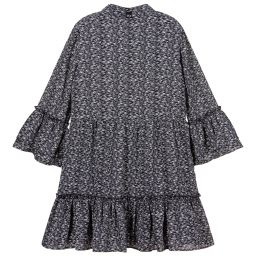 NIK&NIK-Blue & White Crêpe Dress | Childrensalon Outlet