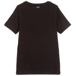NIK&NIK-Boys Black Cotton T-Shirt | Childrensalon Outlet