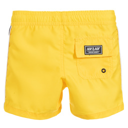 NIK&NIK-Boys Yellow Swim Shorts | Childrensalon Outlet