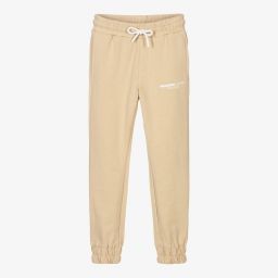 NIK&NIK-Girls Beige Logo Joggers | Childrensalon Outlet