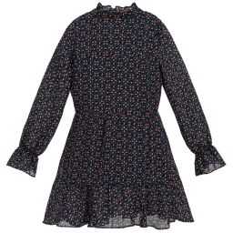 NIK&NIK-Черно-синее платье для девочек | Childrensalon Outlet