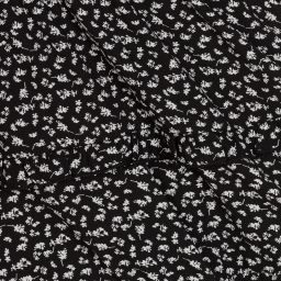 نك آند نك-فستان كريب لون أسود بطبعة ورود | Childrensalon Outlet