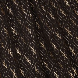 نك آند نك-فستان شيفون لون أسود وذهبي | Childrensalon Outlet