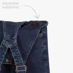 NIK&NIK-Girls Blue Denim Dungarees | Childrensalon Outlet